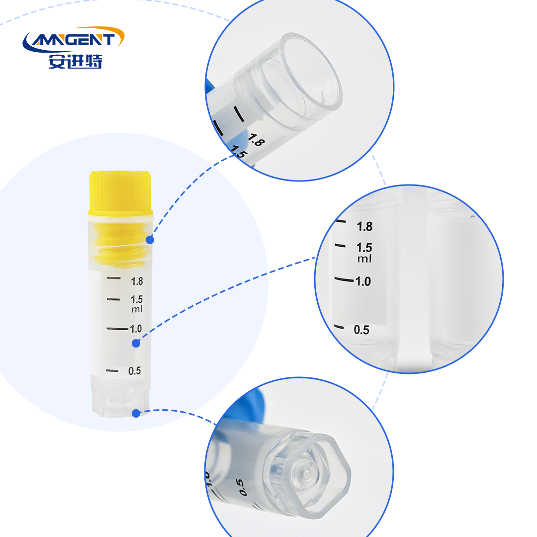 AMNGENT Traditional Cryogenic Vials,include 0.5ml,1.0ml,1.5ml,2ml,5ml