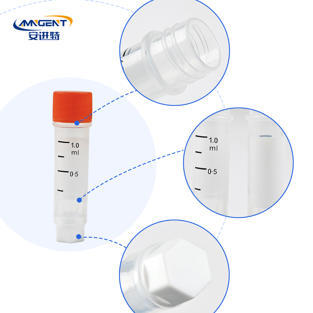 AMNGENT Traditional Cryogenic Vials,include 0.5ml,1.0ml,1.5ml,2ml,5ml