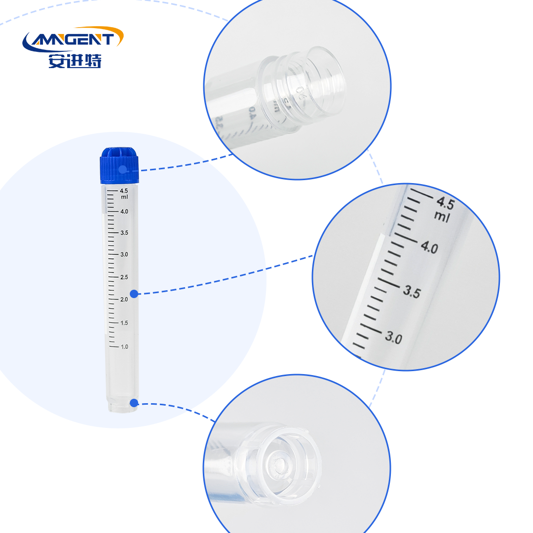 AMNGENT Traditional Cryogenic Vials,include 0.5ml,1.0ml,1.5ml,2ml,5ml